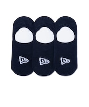 ニューエラ(NEW ERA)ソックス ノーショー 3足組 紺 21-29cm 14518173 3足ソックス ノーショータイプ 学校 部活 新調