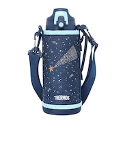 サーモス(THERMOS)水筒 真空断熱 2ウェイボトル 紺 800ml FJJ-802WF NB 子供 保冷 保温 ステンレス 食洗器対応 2WAY