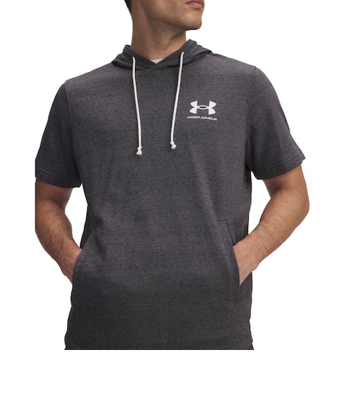 アンダーアーマー（UNDER ARMOUR）ライバルテリー レフトチェスト ショートスリーブ フーディー 1370396 025