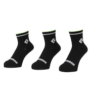 コンバース(CONVERSE)ショートソックス RFLCTR 3足組 41900011 シンプル スポーツ 部活 学生 私服 新調 衣替え 運動 ギフト プレ…