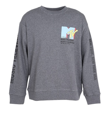 マンハッタンポーテージ（ManhattanPortage）プリントトレーナー スウェット MTV 25SS-MP-M620 CHARCOAL