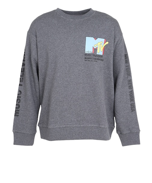マンハッタンポーテージ（ManhattanPortage）プリントトレーナー スウェット MTV 25SS-MP-M620 CHARCOAL