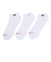 ニューバランス(new balance)ソックス ショートレングス 3足組 LAS55636WT 新年度 新学期 新調 部活 学生 衣替え 校則