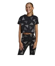 アディダス(adidas)ジュニア シーズナル エッセンシャルズ ロゴ セレブレーション クロップTシャツ KTD35-JI6200
