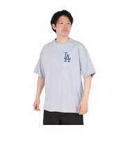 エムエルビー(MLB)半袖Tシャツ ロサンゼルス・ドジャース 3段ロゴ ML0125SS0012-GRY