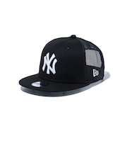 ニューエラ(NEW ERA)帽子 Youth 9FIFTY トラッカー ニューヨーク・ヤンキース キャップ 黒 52-55.8cm 14524525 6-15…