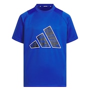 アディダス(adidas)キッズ エッセンシャルズ 3バー カモ柄 半袖Tシャツ KCE63-JM4545