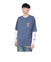 ベンデイビス(BEN DAVIS)長袖 半袖 レイヤードTシャツセット タギングロゴ 25380047-BGRY