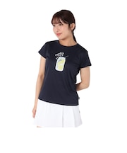 プリンス（PRINCE）テニスウェア レディース 半袖Tシャツ 吸水速乾・UPF50 WS5055 127 NVY