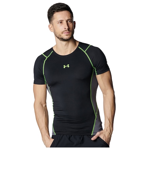アンダーアーマー(UNDER ARMOUR)ヒートギアアーマー コンプレッション ノベルティ ショートスリーブ シャツ 6001536 001