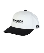 セッションズ(SESSIONS)カラースキームキャップ 白 黒 25080288 BLK スポーツキャップ ファッションおしゃれ カジュアル シンプル 日焼け…