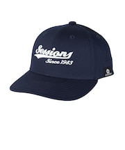 セッションズ（SESSIONS）カレッジロゴキャップ 紺 25080287 NVY スポーツキャップ ファッションおしゃれ カジュアル シンプル 日焼け対策