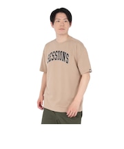 セッションズ(SESSIONS)クラック ロゴ 半袖Tシャツ 257226 BEG