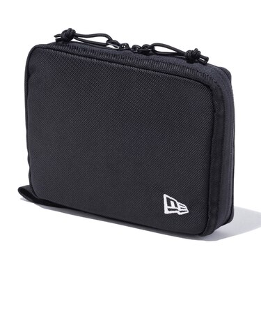 ニューエラ（NEW ERA）マルチポーチ 黒 14524566 メッシュポケット ペンホルダー 仕分け お出かけ 旅行 トラベル 旅行ポーチ