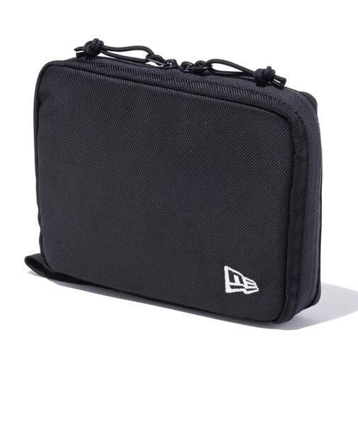 ニューエラ（NEW ERA）マルチポーチ 黒 14524566 メッシュポケット ペンホルダー 仕分け お出かけ 旅行 トラベル 旅行ポーチ