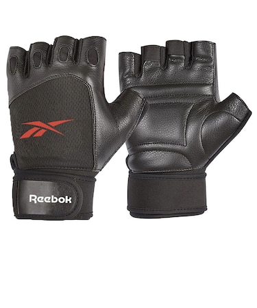 リーボック(REEBOK)グローブ Fitness リフティンググローブ LLサイズ 黒 20-21.5cm RAGB-15616 トレーニンググローブ 滑り…