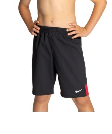 ナイキ（NIKE）スクール水着 ジュニア 男子 水泳 ボレーショーツ 赤 130-170センチ 1991104-005 ウエスト調整可 部活 学校 小学生 競…