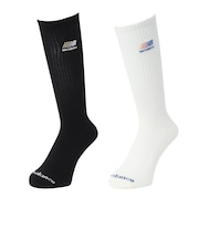 ニューバランス(new balance)靴下 マルチカラーロゴ クルーソックス 2足組 LAS51222AS1 スト系