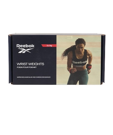 リーボック(REEBOK)リストウエイト フレックスロック 1kg 黒 RAWT-11261 重り 手首 アンクル ウエイトトレーニング 2個セット
