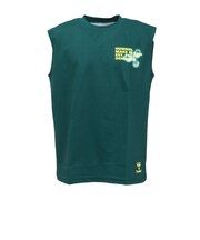 ヒュンメル(hummel)スポーツウェア コットンライク ノースリーブ Tシャツ 袖なし グリーン ドライ HAPB5120XB-563