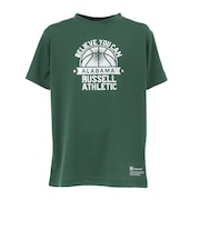 ラッセル(RUSSELL)ジュニア バスケットボールウェア 半袖 FOIL PRINT Tシャツ RBBJ25S015 GRN