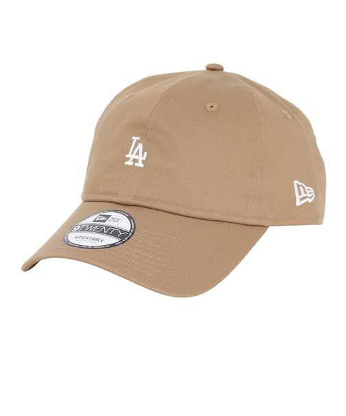 ニューエラ（NEW ERA）帽子 キャップ 920 ミニロゴ ロサンゼルス・ドジャース カーキ Mサイズ 4682985 シンプル カジュアル 野球 おしゃれ