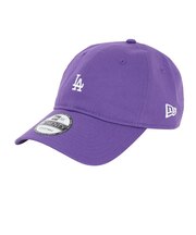ニューエラ(NEW ERA)帽子 キャップ 920 ミニロゴ ロサンゼルス・ドジャース 紫 Mサイズ 14682981 シンプル カジュアル 野球 おしゃれ