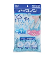 白元アース（Hakugen Earth）冷却タオル アイスノン 冷んやりタオル 5包 使い切り 無香料 持ち運び ひんやり 冷却シート