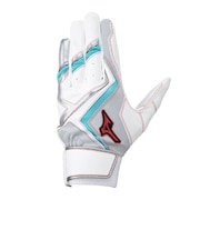 ミズノ(MIZUNO)バッティング用グローブ 野球 ウィルドライブ レッド 両手用 1EJEA55401