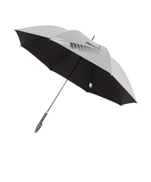 プーマ（PUMA）傘 晴雨兼用SV 60cm JP 傘 PBP76JP60 SL 紫外線対策 遮光 軽量 反射素材 ロゴ シンプル 学生 ジャンプ傘 長傘