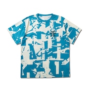 アクター（AKTR）バスケットボールウェア CUT-UP CAMO ローカル ルーズフィット SP Tシャツ 125-025005 BL