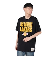 バスケットボールウェア LEGENDARY SLUB 半袖 Tシャツ ロサンゼルス レイカーズ TCRW5507-LALYYPPPBLCK