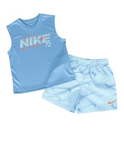 ナイキ(NIKE)ボーイズ ドライフィット AOP ショーツ 上下セット 76M958-G25