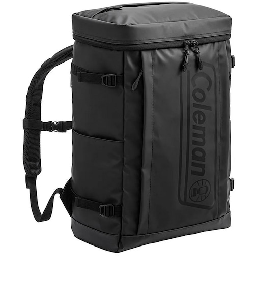 コールマン（Coleman）リュック バックパック シールド35 ビックロゴ BK 黒 35L 2000038437 スクエア 防水 撥水 カバン 通勤 通学