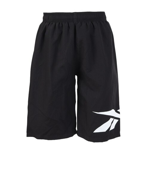 リーボック（REEBOK）スクール水着 ジュニア 男子 水泳 ビックロゴサーフパンツ 黒 130-180センチ 115430-BK 初心者 フィットネス ス …