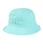 ニューエラ(NEW ERA)帽子 ハット バケット01 MLB Tonal Bucket Hat ニューヨーク・ヤンキース ミント色 Mサイズ 1438848…