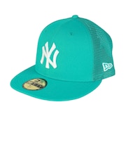 ニューエラ(NEW ERA)帽子 キャップ 59FIFTY トラッカー Beautiful Beach ニューヨーク・ヤンキース 青 S-Lサイズ 14388…