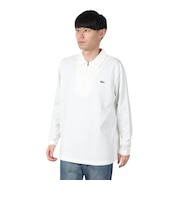 ラコステ(LACOSTE)裏パイルジップ 長袖 ポロシャツ DH9347-9970V