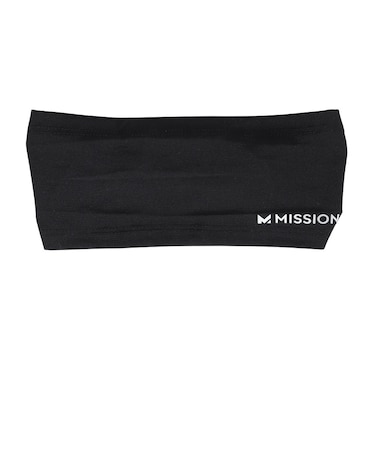 ミッション（MISSION）ヘッドバンド テーパードヘッドバンド 黒 8.5×21cm 111492JP ヘアバンド 冷却生地 冷感 軽量 ひんやり