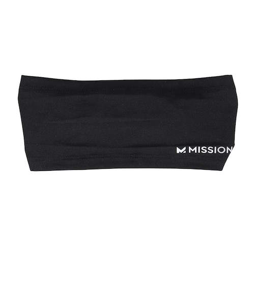 ミッション（MISSION）ヘッドバンド テーパードヘッドバンド 黒 8.5×21cm 111492JP ヘアバンド 冷却生地 冷感 軽量 ひんやり