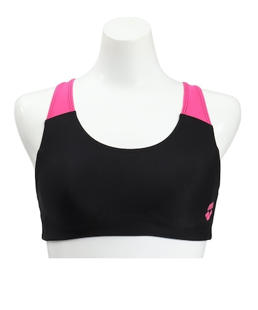 アリーナ（ARENA）水着 ブラトップ レディース 水泳 黒×ピンク AS5SWM31L BKPK スイムブラトップ セパレート トップス パット付き 水泳 …