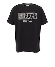 エアボーン(ARBN)FRONT ロゴ 半袖Tシャツ AB2025SSM-APP002BLK