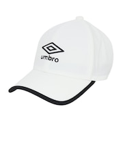 アンブロ(UMBRO)帽子 ジュニア はっ水メッシュキャップ 白 UF5SCP03U WH J 撥水 暑さ対策 額部分冷却 男女兼用