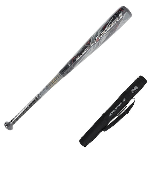 ゼット（ZETT）少年軟式用バット 野球 ジュニア ブラックキャノンAパワー2 76cm/590g平均 BCT75526-1900