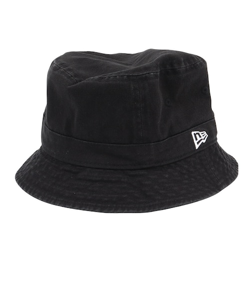 ニューエラ（NEW ERA）帽子 ハット バケット02 ベーシック ウォッシュドコットン 黒 S-Mサイズ 57-61cm 14524814