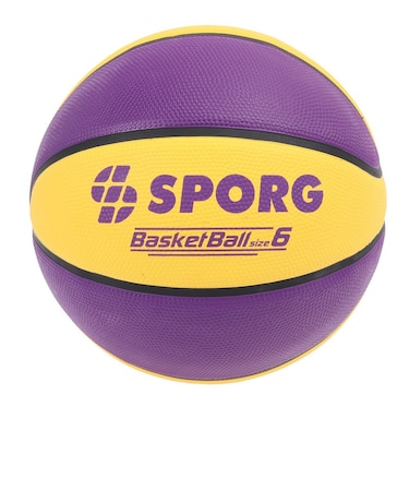 バスケットボール 6号球 ラバー SPBB-01 PUYL