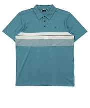 ハーレー(HURLEY)PRINTED STRIPE SLUB 半袖ポロシャツ MKT02173-422
