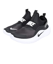 ナイキ(NIKE)ジュニアスニーカー スポーツシューズ フレックス ランナー 4 GS ブラック IF2893-002 着脱簡単 伸縮性 耐久性