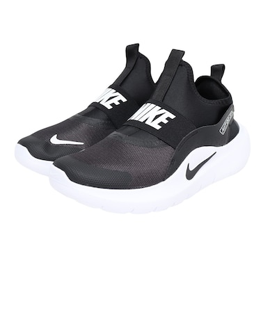 ナイキ(NIKE)ジュニアスニーカー スポーツシューズ フレックス ランナー 4 GS ブラック IF2893-002 着脱簡単 伸縮性 耐久性