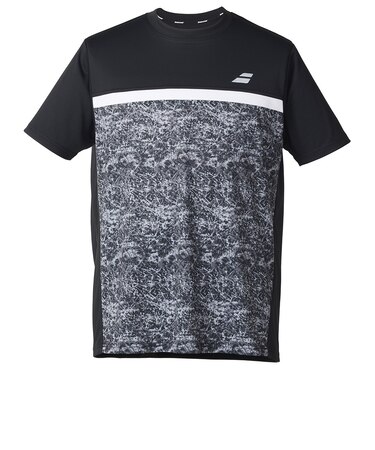 バボラ（BABOLAT）テニスウェア クラブ ショートスリーブ シャツ2 BUP5562C-BK